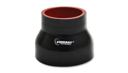 Picture of Vibrant 4 Ply Reducer Couper 3.5in ID x 2.75in ID x 3in Long - Black