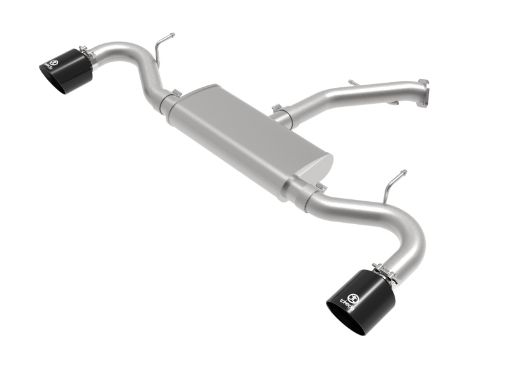 Picture of aFe Takeda Series 2.5in 409 SS Axle - Back Exhaust 18 - 20 Hyundai Elantra GT L4 - 1.6L(t) w Black Tips