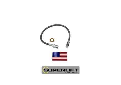 Picture of Superlift 71 - 87 GM Pickup71 - 91 BlazerSuburban w 4 - 6in Lift Kit (Single) Bullet Proof Brake Hose
