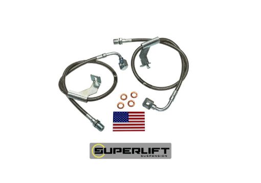 Picture of Superlift 1987 GM Pickup87 - 91 BlazerSuburban w 8 - 12in Lift Kit (Pair) Bullet Proof Brake Hoses