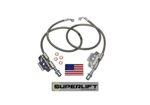 Picture of Superlift 03 - 13 Dodge Ram 25003500 w 4 - 6in Lift Kit (Pair) Bullet Proof Brake Hoses