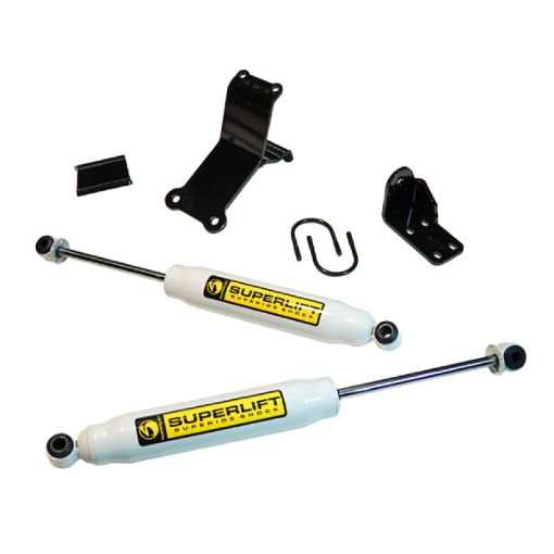 Picture of Superlift 14 - 18 Ram 2500 13 - 18 3500 w SR Cylinders High Clearance Dual Steering Stabilizer Kit