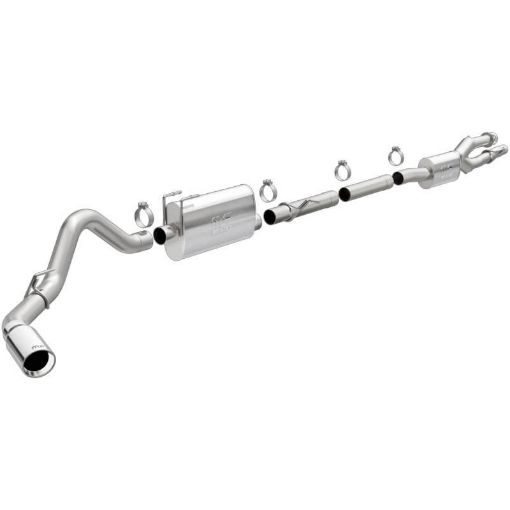 Picture of MagnaFlow 2020 Ford F250F350 3.5in Street Series Cat - Back Exhaust Rear Passenger Exit - Polished Tip