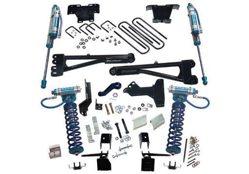 Picture of Superlift 17 - 19 Ford F - 250 SD 4WD (Diesel) 6in Radius Arm Lift Kit King Fr CoilsRR Reservoir Shocks