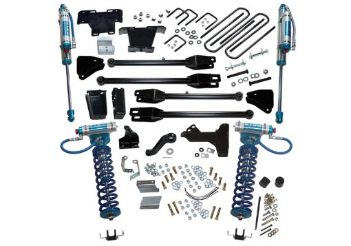 Picture of Superlift 11 - 16 Ford F - 250 SuperDuty 4WD 6in Lift Kit w 4 - Link Conv King Coilovers Rear Shocks