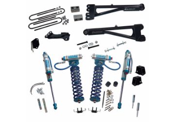 Picture of Superlift 05 - 07 Ford F - 250F - 350 SD 4WD 4in Lift Kit wRepl Radius Arms King Coilovers Rear Shocks