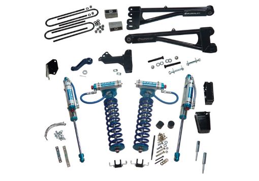 Picture of Superlift 05 - 07 Ford F - 250F - 350 SD 4WD 6in Lift Kit wRepl Radius Arms King Coilovers Rear Shocks