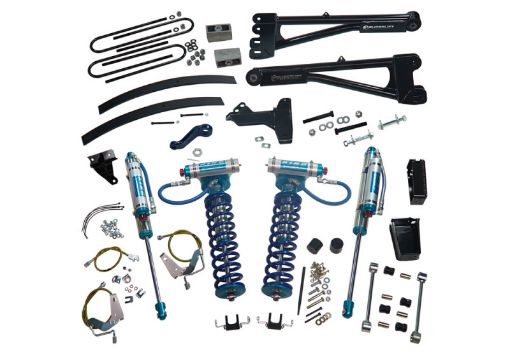 Picture of Superlift 08 - 10 Ford F - 250F - 350 SD 4WD 6in Lift Kit wRepl Radius Arms King Coilovers Rear Shocks