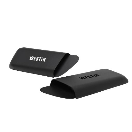 Picture of Westin 18 - 20 Jeep Wrangler JL 2dr LED Hood Scoops - Textured Black