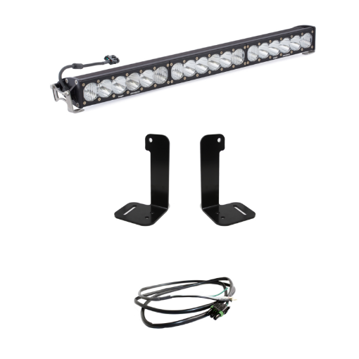 Picture of Baja Designs 2018 Jeep Wrangler JLJT OnX6 30in Bumper LED Light Bar Kit w Upfitter