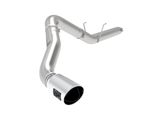 Picture of aFe ATLAS 5in Alum Steel DPF - Back Exhaust System wPolished Tip 19 - 20 Ram Diesel Trucks L6 - 6.7L (td)