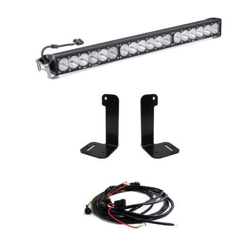 Picture of Baja Designs 2018 Jeep Wrangler JLJT OnX6 30in Bumper LED Light Bar Kit