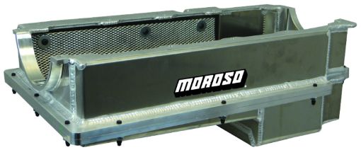Picture of Moroso Chevrolet Big Block Mark IV (wDouble Power Kick Outs) Wet Sump 6 - 7qt 8in Aluminum Oil Pan