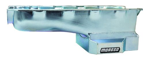 Picture of Moroso Chevrolet Big Block Mark IV Kicked Out Wet Sump 6qt 8in Steel Oil Pan