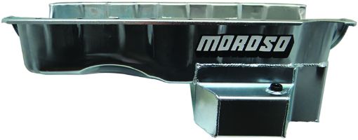 Picture of Moroso Chevrolet Big Block Gen 56GM A Body Road Race Baffled Wet Sump 6.5qt 8in Steel Oil Pan