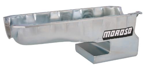 Picture of Moroso Chevrolet Big Block Mark IVChevrolet II Notched Rear Wet Sump 7qt 9in Steel Oil Pan