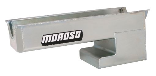Picture of Moroso Chevrolet Big Block Gen 56Chevrolet II Notched Rear Wet Sump 7qt 9in Steel Oil Pan