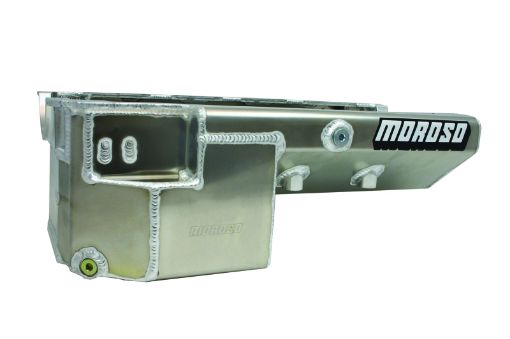 Picture of Moroso Chevrolet Big Block Mark IV (w - 16An External Pick Up) Wet Sump 6 - 7qt 8in Aluminum Oil Pan