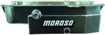 Picture of Moroso 80 - 85 Chevrolet Small Block (w1in Inspection Bung) Wet Sump 8qt 6.5in Steel Oil Pan