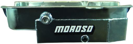 Picture of Moroso 80 - 85 Chevrolet Small Block (w1in Inspection Bung) Wet Sump 8qt 6.5in Steel Oil Pan