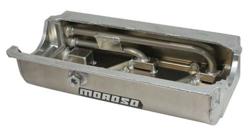 Picture of Moroso Pre - 85 Chevrolet Small Block (wTwo Pick Ups) Sprint Car Dry Sump 6.5in Aluminum Oil Pan