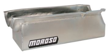 Picture of Moroso 65 - Up Oldsmobile V - 8 (330 - 455) Marine Stroker Box Sump Flat Bottom 10qt 7.25in Steel Oil Pan