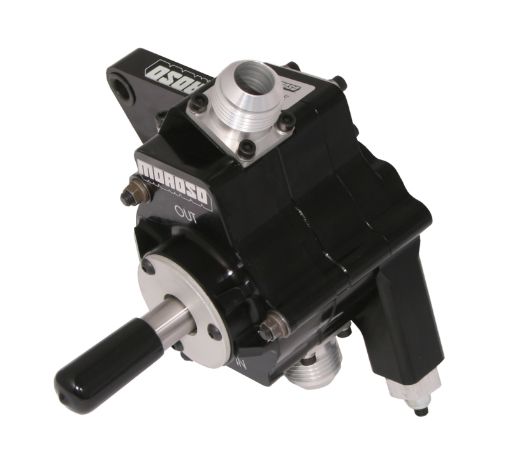 Picture of Moroso Black Series Single Stage External Oil Pump - Left Side - .875in Pressure
