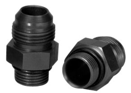Picture of Moroso Dry SumpExternal Oil Pump Fitting - 10An to - 12An wO - Ring - Aluminum - 2 Pack