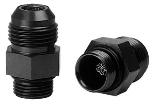 Picture of Moroso Dry SumpExternal Oil Pump Fitting wScreen - 10An to - 12An wO - Ring - Aluminum - 2 Pack