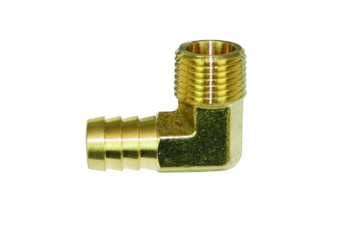 Picture of Moroso 90 Degree Fitting - 12in NPT to 58in Barbed - Brass - Single