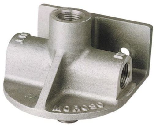 Picture of Moroso Chevrolet Big BlockSmall Block Oil Filter Adapter - Remote Mount - Inlet LeftOutlet Right