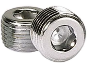 Picture of Moroso Chrome Plated Pipe Plugs - 12in NPT Thread - 2 Pack