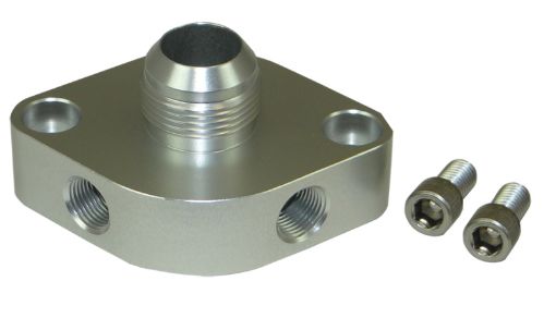 Picture of Moroso Chevrolet Big BlockSmall Block Water Outlet Filler Neck - 16An wO - Ring Two 38in NPT Ports