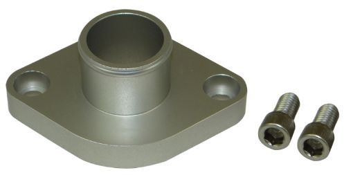 Picture of Moroso Chevrolet Big BlockSmall Block Water Outlet Filler Neck - 1.5in Hose wO - Ring - Aluminum