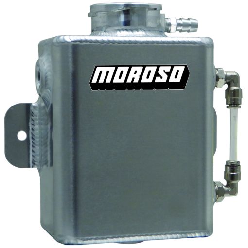 Picture of Moroso Universal Coolant Expansion Tank (wSight Tube) - Billet Filler Neck - 1.25qt