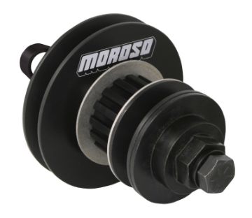 Picture of Moroso Chevrolet Small Block (Long) Dry Sump Vacuum Pump Drive Kit - Flange Style wPulleys