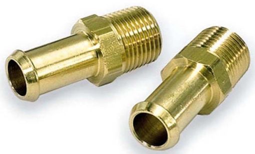 Picture of Moroso Fuel Hose Fitting - 38in NPT to 38in Hose - Brass - Single