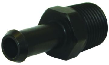 Picture of Moroso AirOil Separator Fuel Line Fitting - 38in to 38in Hose - Straight - Black - Single