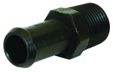 Picture of Moroso AirOil Separator Fuel Line Fitting - 38in to 12in Hose - Straight - Black - Single