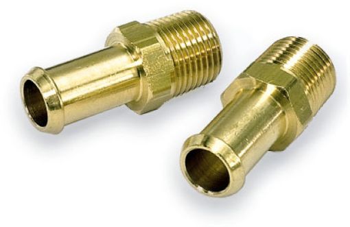 Picture of Moroso Fuel Hose Fitting - 38in NPT to 12in Hose - Brass - Single
