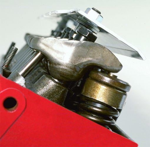 Picture of Moroso Chevrolet Small BlockFord 289 - 302 (wStamped Rocker Arms) Valvetrain Oil Deflector - Alum