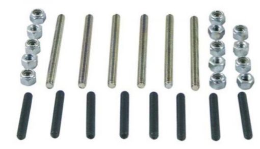 Picture of Moroso Chevrolet Big Block (wCast Valve Cover) Valve Cover Hex Head Nuts - Zinc Finish