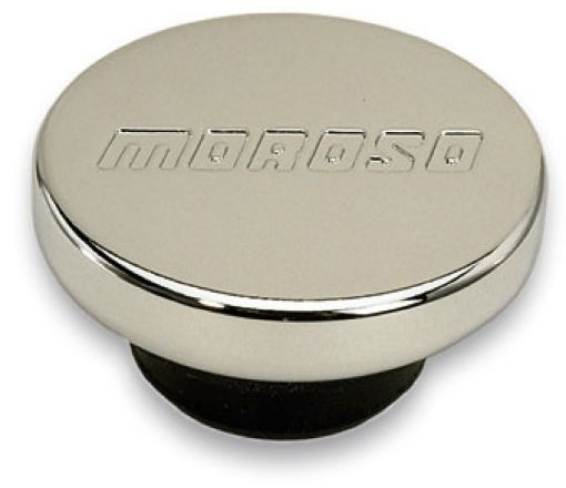 Picture of Moroso Oil Filler Cap - 1.22in Diameter - Push - In Type - Chrome Plated