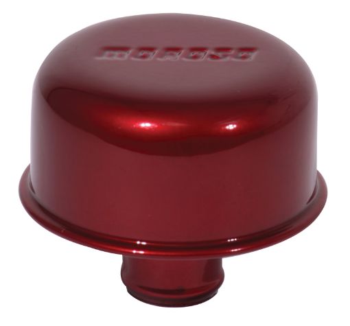 Picture of Moroso Valve Cover Breather - 1.22in Diameter - One Piece Push - In Type - Red Powder Coat