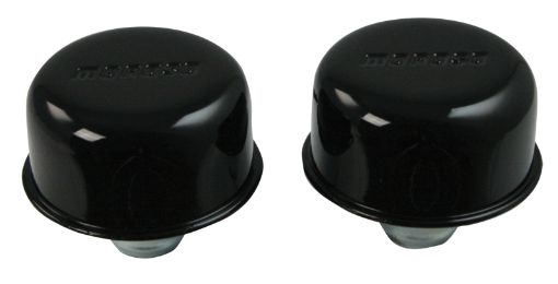 Picture of Moroso Valve Cover Breather - 1.22in Diameter - One Piece Push - In Type - Black Powder Coat