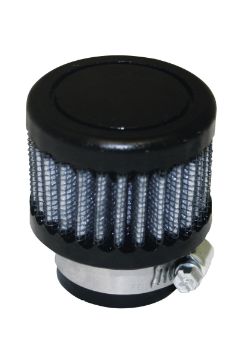 Picture of Moroso Filtered Valve Cover Breather - Clamp - On - 1in ID - Black Finish