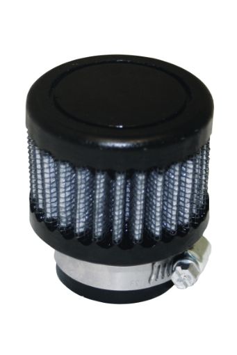 Picture of Moroso Filtered Valve Cover Breather - Clamp - On - 1in ID - Black Finish