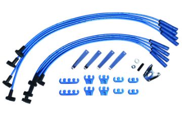 Picture of Moroso Chevrolet Big Block Ignition Wire Dress - Up Kit - HEI - Blue Max - Spiral Core