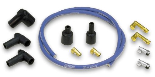 Picture of Moroso Ignition Coil Wire Kit - Blue Max - Solid Core - 8mm - 3ft WireTerminalsBoots