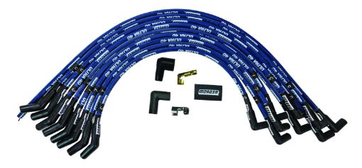 Picture of Moroso Ford 429 - 460 Ignition Wire Set - Ultra 40 - Sleeved - HEI - 135 Degree - Blue